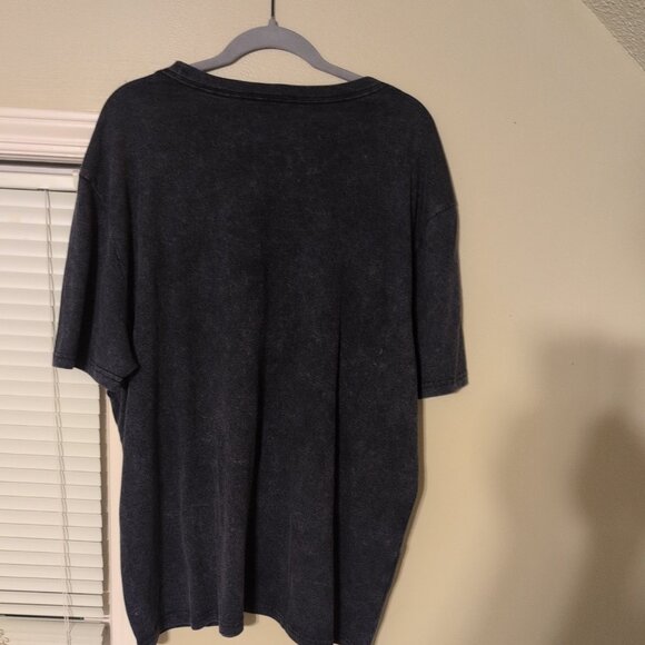 Men's Short Sleeve Vintage Look Band Tee Black Wash XXL Willie Nelson - Picture 4 of 6